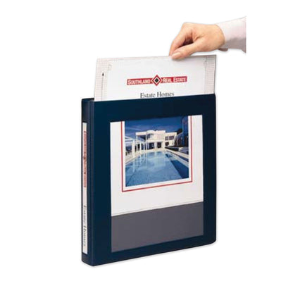 Avery Framed View Heavy-Duty Binders, 3 Rings, 1.5" Capacity, 11 x 8.5, Navy Blue