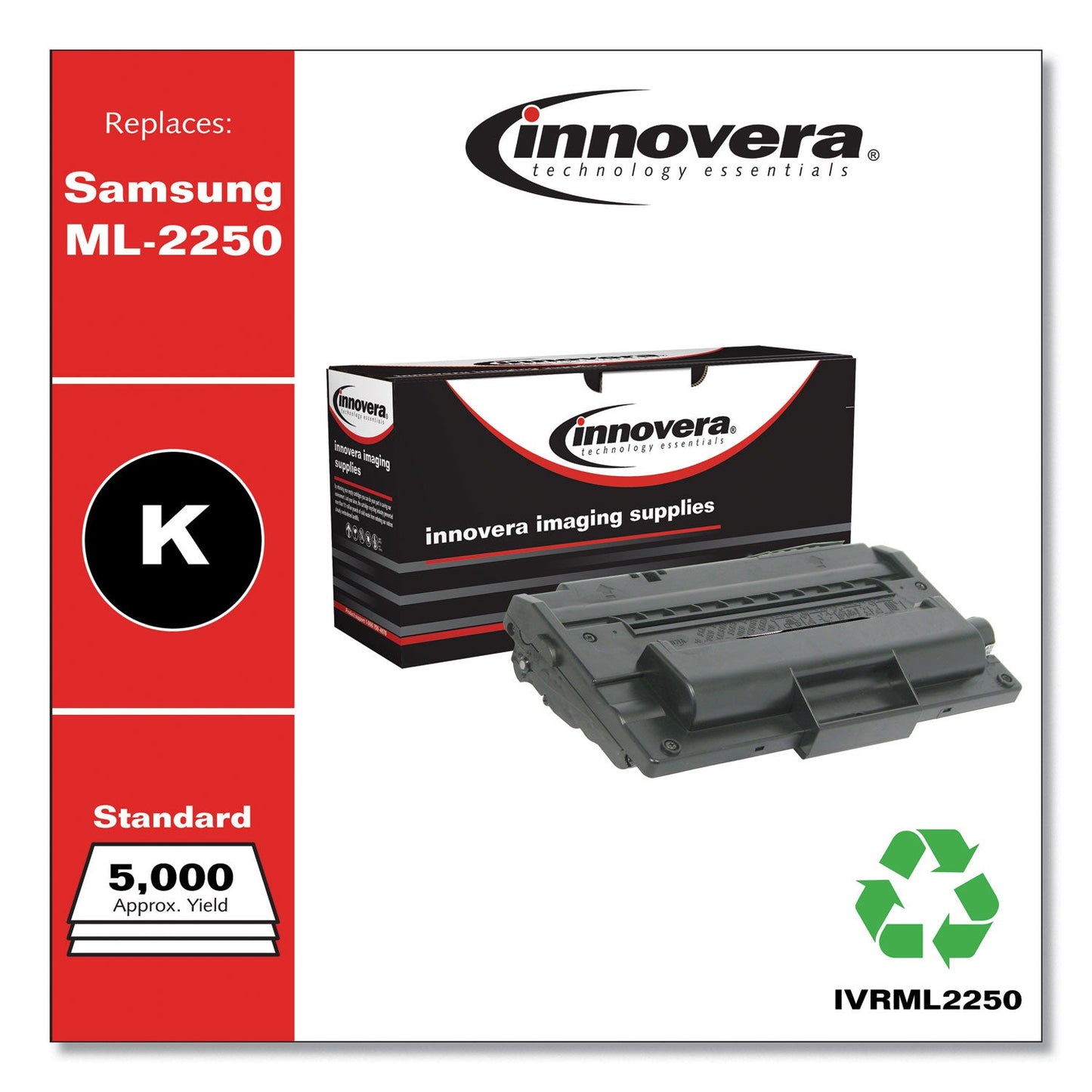 Innovera Remanufactured Black Toner, Replacement for ML-2250D5, 5,000 Page-Yield