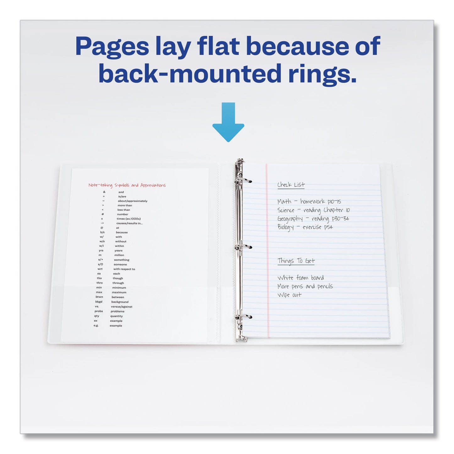 Avery Framed View Heavy-Duty Binders, 3 Rings, 0.5" Capacity, 11 x 8.5, White