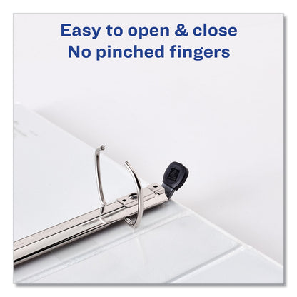 Avery Framed View Heavy-Duty Binders, 3 Rings, 1.5" Capacity, 11 x 8.5, Navy Blue