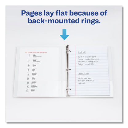 Avery Framed View Heavy-Duty Binders, 3 Rings, 1" Capacity, 11 x 8.5, White
