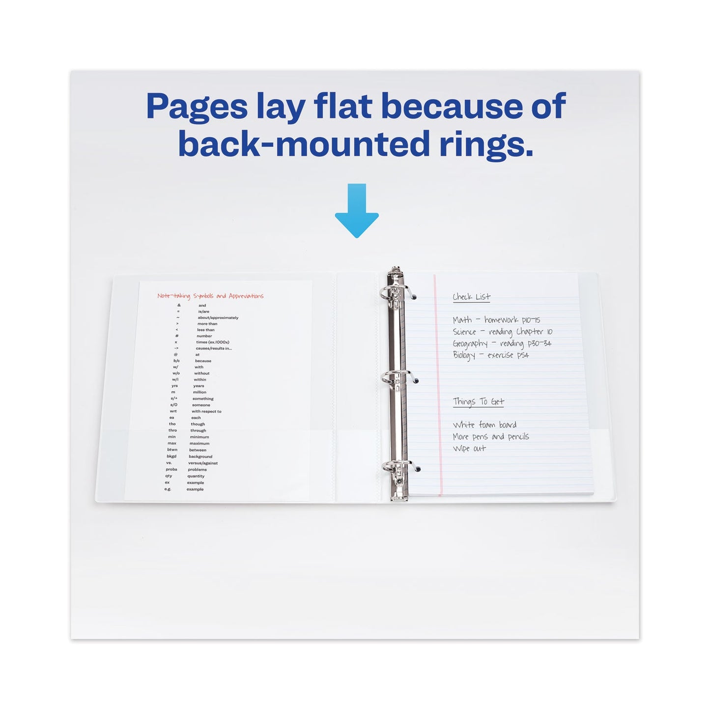 Avery TouchGuard Protection Heavy-Duty View Binders with Slant Rings, 3 Rings, 3" Capacity, 11 x 8.5, White