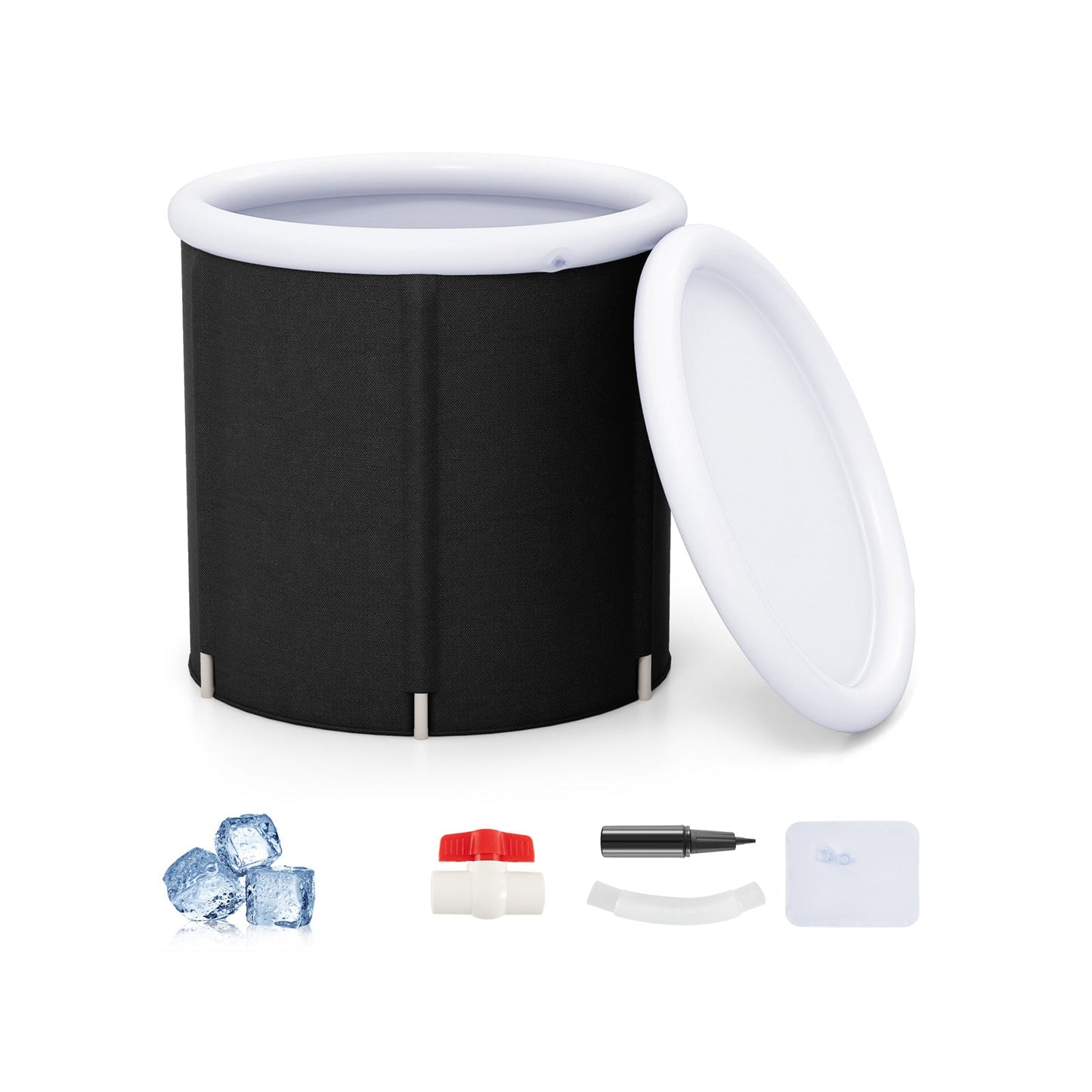 66 Gal Outdoor Ice Plunge Tub with Lid at Home