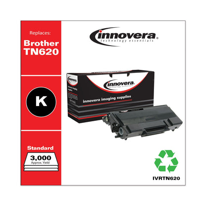 Innovera Remanufactured Black Toner, Replacement for TN620, 3,000 Page-Yield