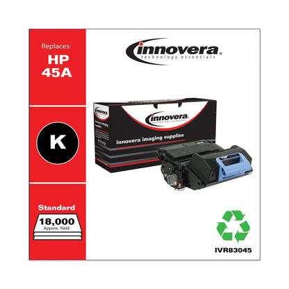 Innovera Remanufactured Black Toner, Replacement for 45A (Q5945A), 18,000 Page-Yield