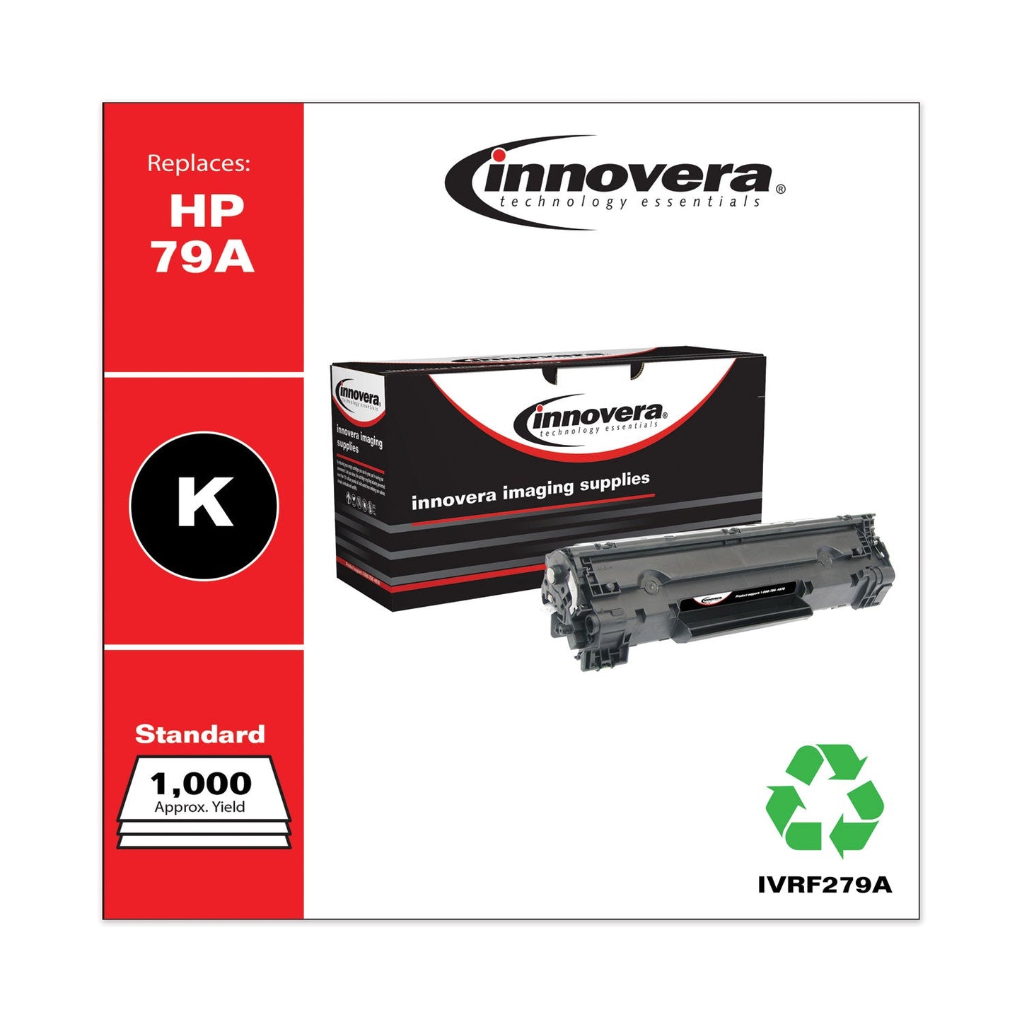 Innovera Remanufactured Black Toner, Replacement for 78A (CF279A), 1,000 Page-Yield