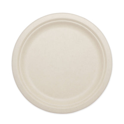 World Centric Fiber Plates, 10" dia, Natural, 800/Carton