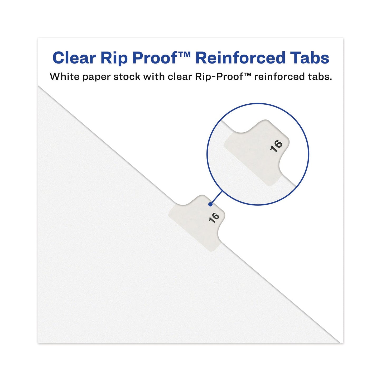 Avery-Style Preprinted Legal Bottom Tab Divider, 26-Tab, Exhibit A, 11 x 8.5, White, 25/PK