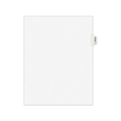 Avery-Style Preprinted Legal Side Tab Divider, 26-Tab, Exhibit C, 11 x 8.5, White, 25/Pack, (1373)