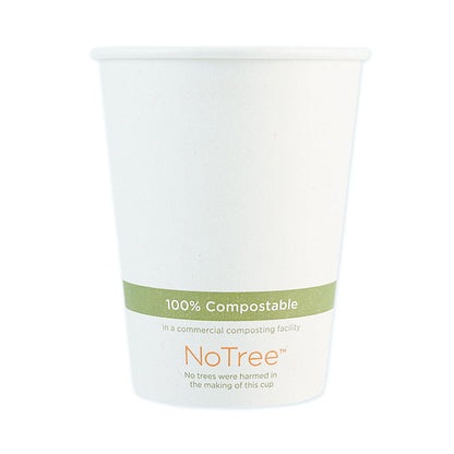 World Centric NoTree Paper Hot Cups, 12 oz, Natural, 1,000/Carton