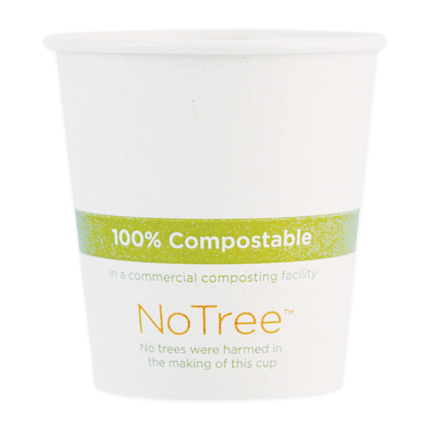 World Centric NoTree Paper Hot Cups, 4 oz, Natural, 1,000/Carton