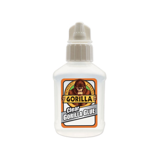 Gorilla Clear Gorilla Glue, 1.75 oz, Dries Clear, 4/Carton