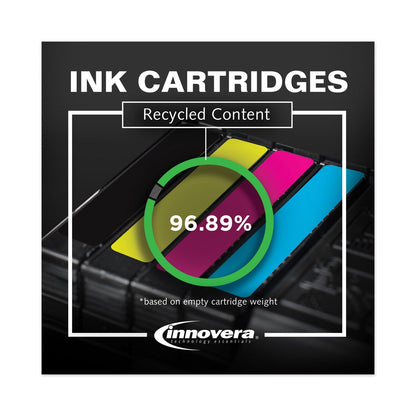 Innovera Remanufactured Black High-Yield Ink, Replacement for 63XL (F6U64AN), 480 Page-Yield