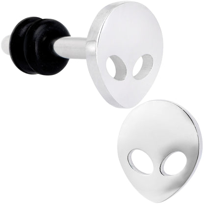 Steel Space Alien Single Flare Plug Set 14G to 2G
