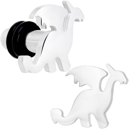 Steel Fantasy Dragon Single Flare Plug Set 14G to 2G