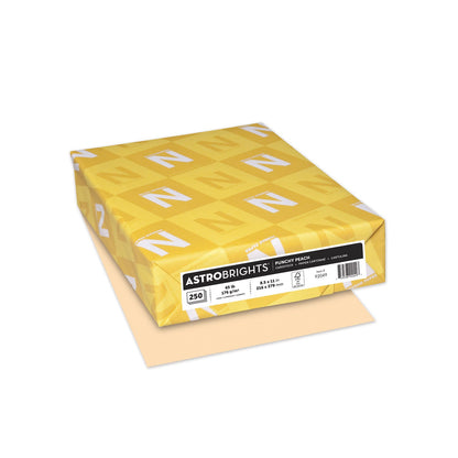 Astrobrights Color Cardstock, 65 lb Cover Weight, 8.5 x 11, Punchy Peach, 250/Pack