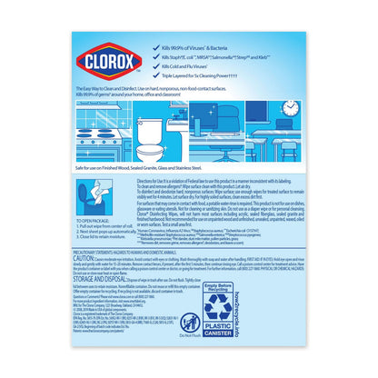 Clorox Disinfecting Wipes, 7 x 8, Fresh Scent, 35/Canister
