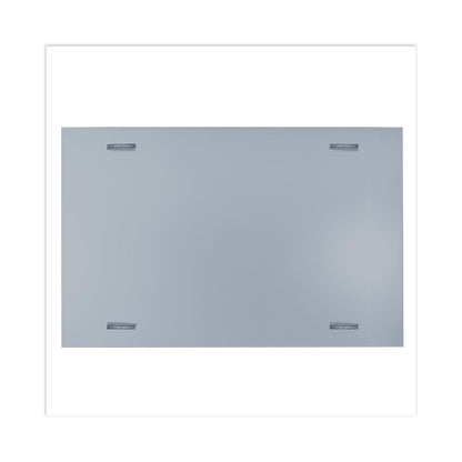 Universal Frameless Magnetic Glass Marker Board, 72" x 48", White