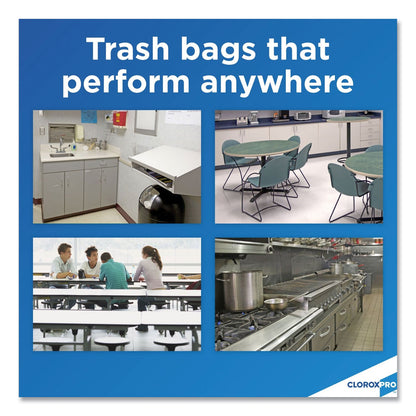 Glad Tall Kitchen Drawstring Trash Bags, 13 gal, 0.72 mil, 24" x 27.38", Gray, 400/Carton