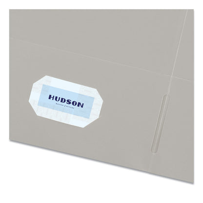 Avery Two-Pocket Folder, 40-Sheet Capacity, 11 x 8.5, Gray, 25/Box
