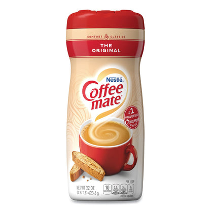 Coffee mate Non-Dairy Powdered Creamer, Original, 22 oz Canister, 12/Carton