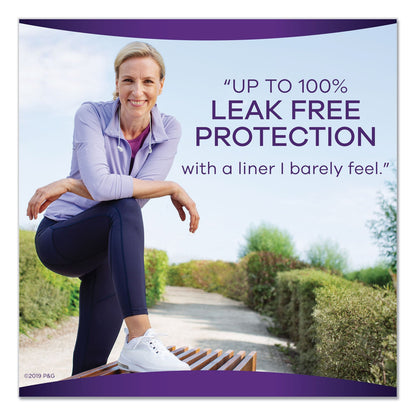 Always Discreet Incontinence Liners, Very Light Absorbency, Long, 44/Pack, 3 Packs/Carton