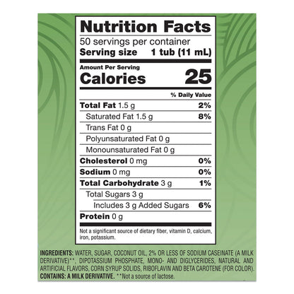 Coffee mate Liquid Coffee Creamer, Irish Creme, 0.38 oz Mini Cups, 50/Box, 4 Boxes/Carton, 200 Total/Carton