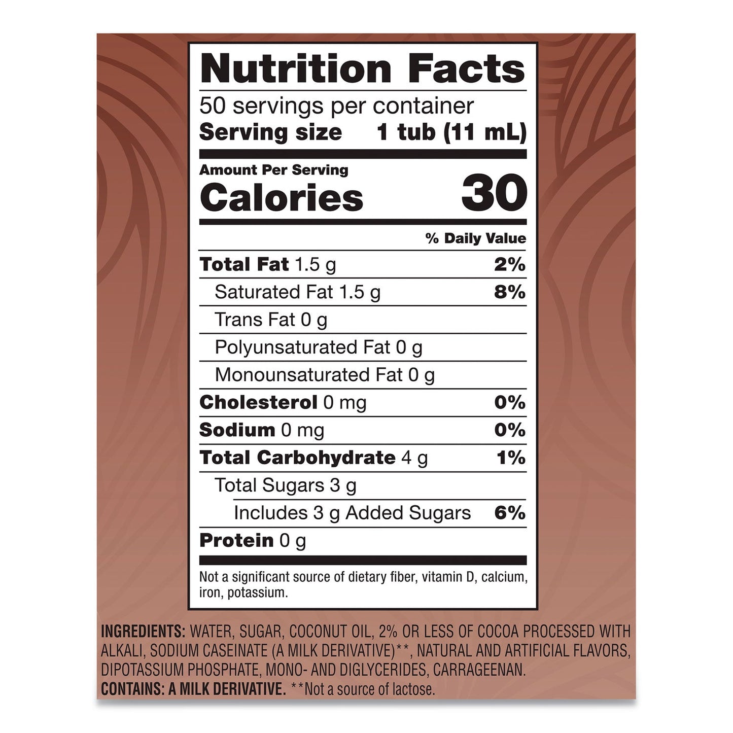 Coffee mate Liquid Coffee Creamer, Cafe Mocha, 0.38 oz Mini Cups, 50/Box, 4 Boxes/Carton, 200 Total/Carton