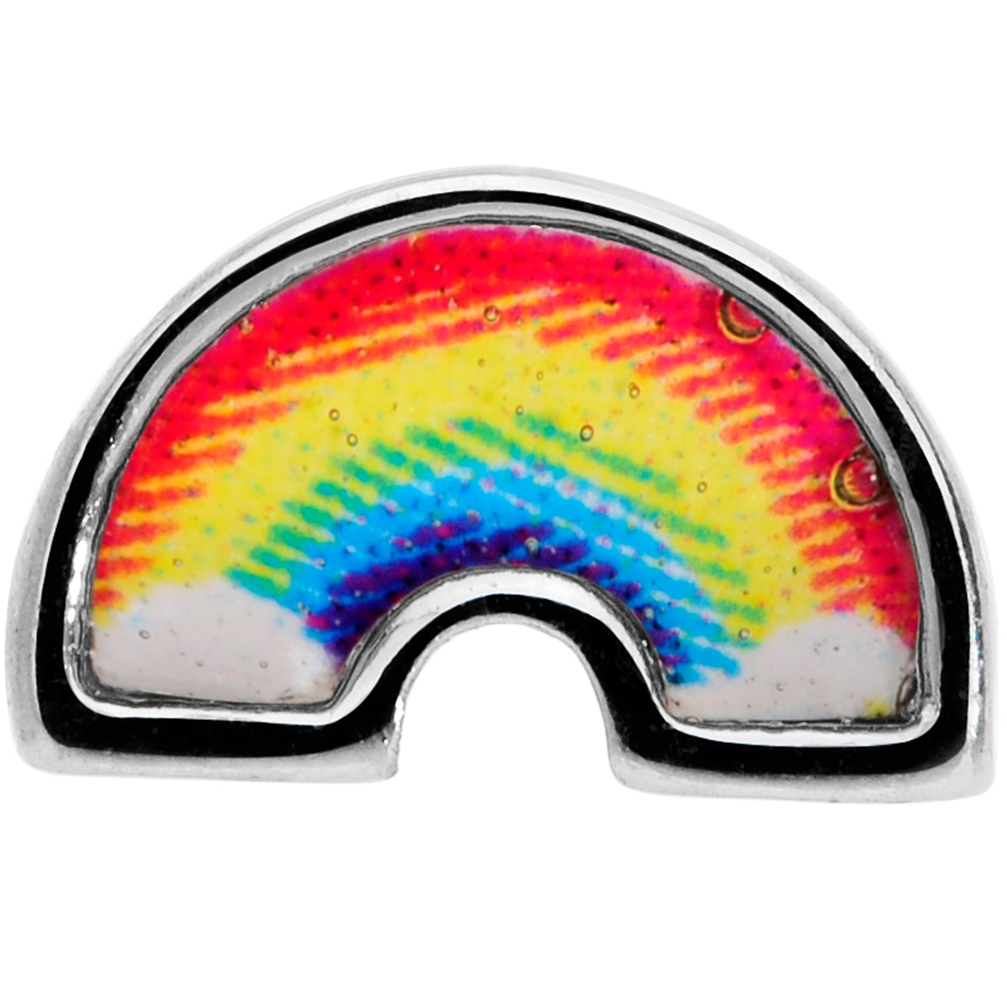 20G 5/16 Red Yellow Blue Pride Rainbow Nose Bone