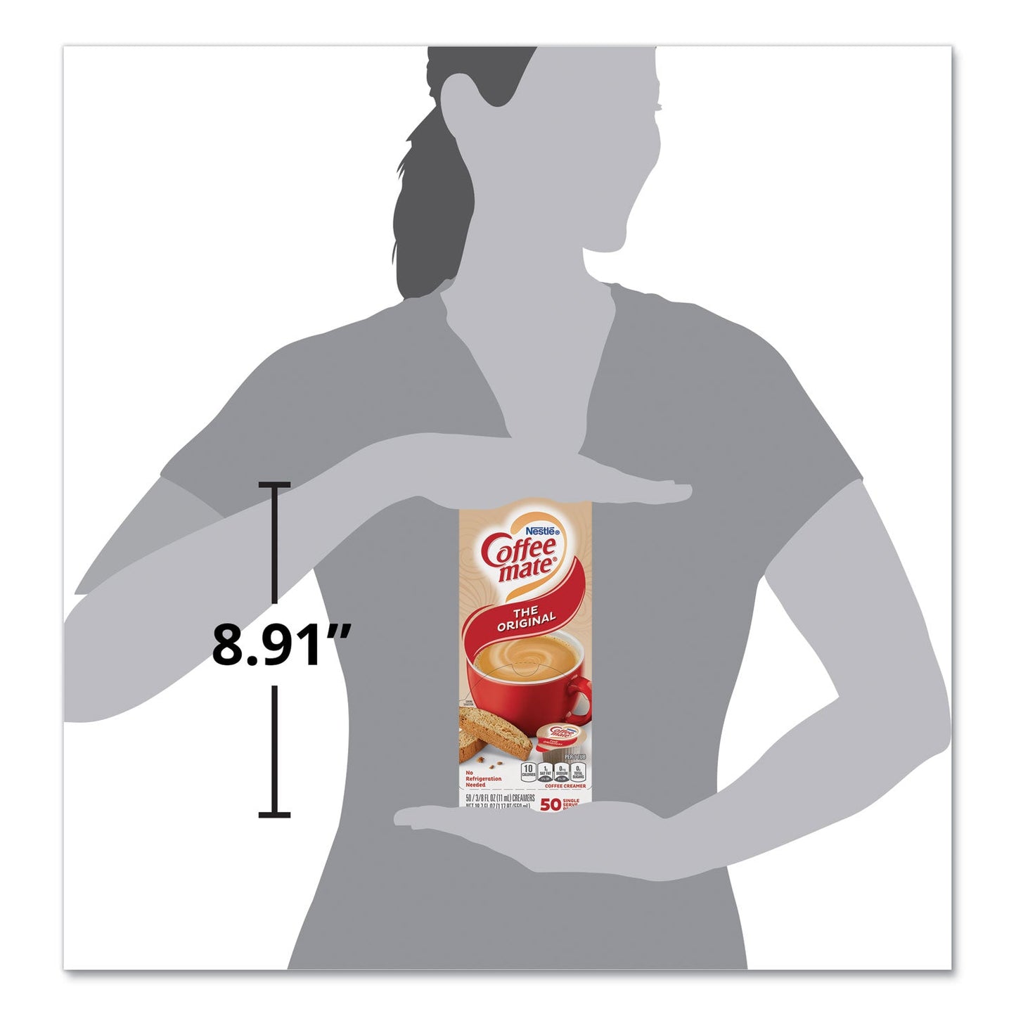Coffee mate Liquid Coffee Creamer, Original, 0.38 oz Mini Cups, 50/Box, 4 Boxes/Carton, 200 Total/Carton