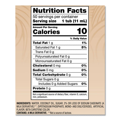 Coffee mate Liquid Coffee Creamer, Original, 0.38 oz Mini Cups, 50/Box, 4 Boxes/Carton, 200 Total/Carton