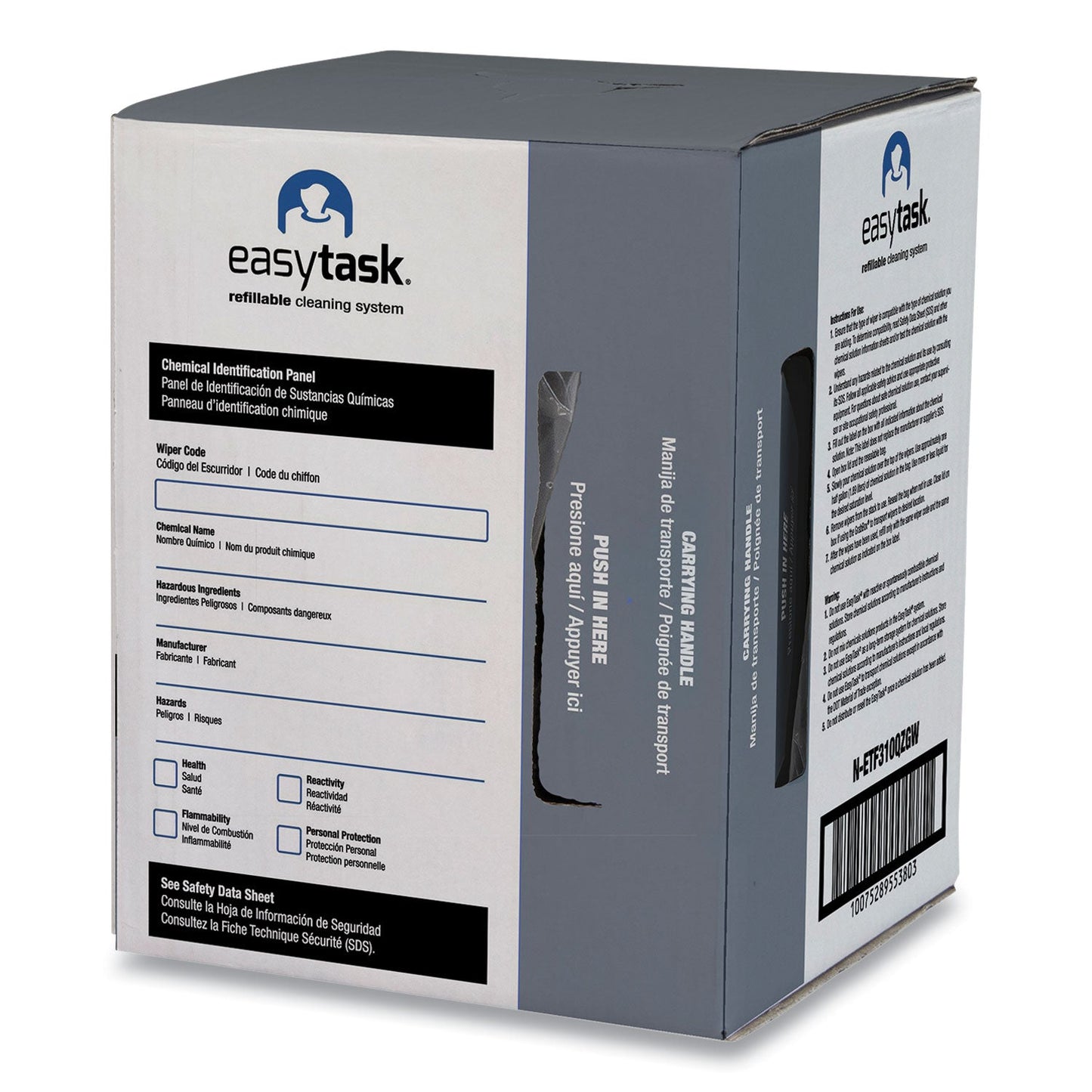 HOSPECO Easy Task F310 Wiper, Quarterfold, 10 x 13, Zipper Bag, 175/Bag