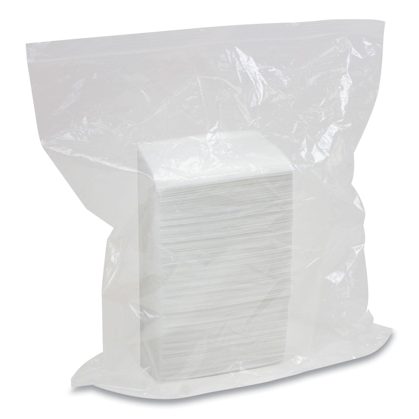HOSPECO Easy Task F310 Wiper, Quarterfold, 10 x 13, Zipper Bag, 175/Bag, 6/Carton