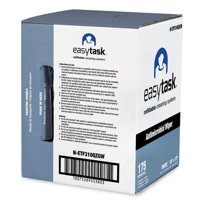 HOSPECO Easy Task F310 Wiper, Quarterfold, 10 x 13, Zipper Bag, 175/Bag