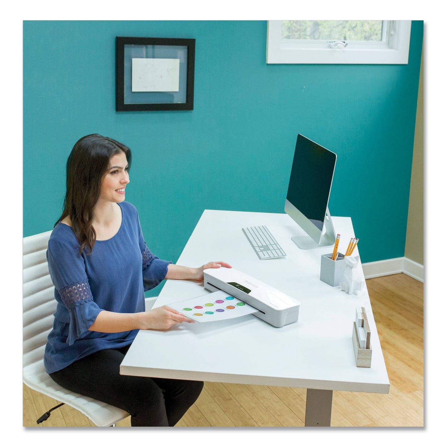 Fellowes Halo Laminator, Two Rollers, 12.5" Max Document Width, 5 mil Max Document Thickness