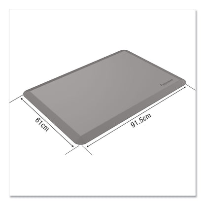 Fellowes Anti-Fatigue Wellness Mat, Rectangular; Beveled Edges, 36 x 24, Black