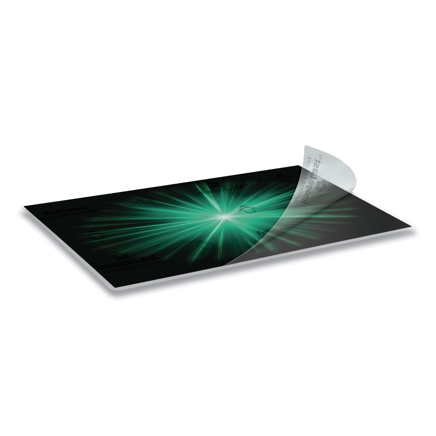 Fellowes ImageLast Laminating Pouches with UV Protection, 3 mil, 9" x 11.5", Clear, 200/Pack
