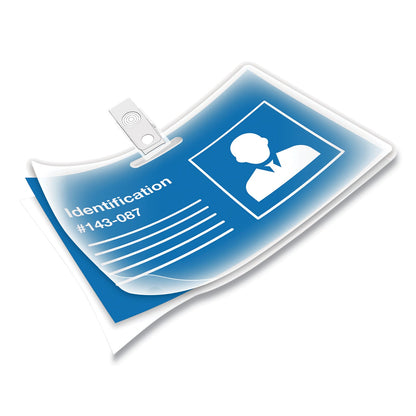 Fellowes Laminating Pouches, 7 mil, 3.88" x 2.63", Gloss Clear, 100/Pack