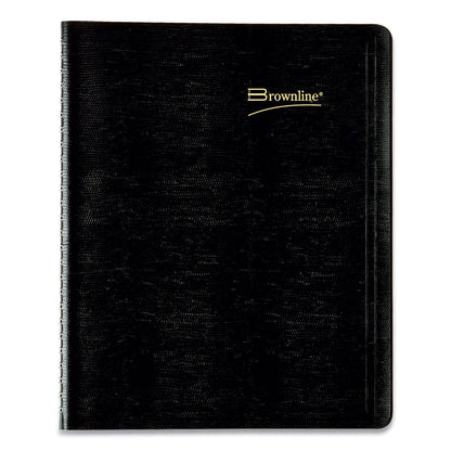Brownline Essential Collection 14-Month Ruled Monthly Planner, 8.88 x 7.13, Black Cover, 14-Month (Dec to Jan): 2022 to 2024