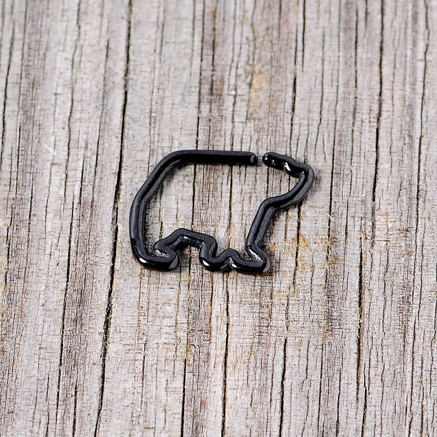 16G 5/16 Black Polar Bear Closure Ring