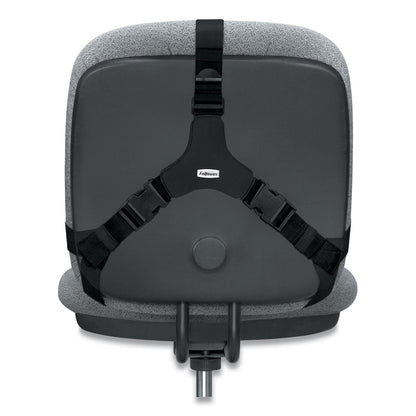 Fellowes Professional Series Back Support with Microban Protection, 15 x 2 x 14.5, Black