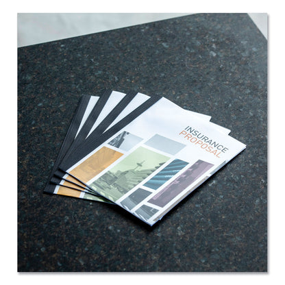 Fellowes Thermal Binding System Presentation Covers, Clear, 91 to 120 Sheet Capacity, 11 x 8.5, Unpunched, 10/Pack