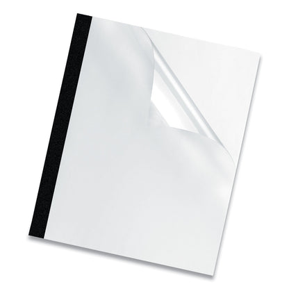 Fellowes Thermal Binding System Presentation Covers, Clear, 31 to 60 Sheet Capacity, 11 x 8.5, Unpunched, 10/Pack