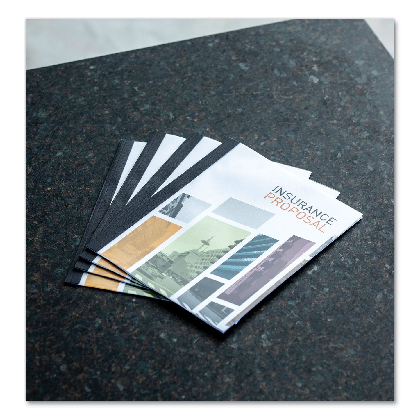 Fellowes Thermal Binding System Presentation Covers, Clear, 181 to 240 Sheet Capacity, 11 x 8.5, Unpunched, 10/Pack