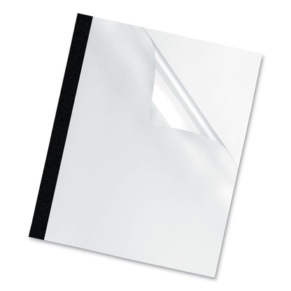 Fellowes Thermal Binding System Presentation Covers, Clear, 91 to 120 Sheet Capacity, 11 x 8.5, Unpunched, 10/Pack