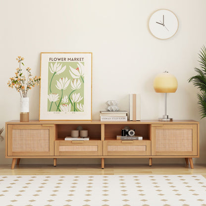 TV Stand, Media Console With Cable Management
