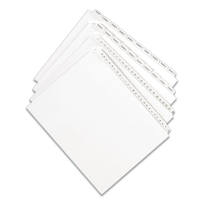 Avery Preprinted Legal Exhibit Side Tab Index Dividers, Allstate Style, 26-Tab, N, 11 x 8.5, White, 25/Pack