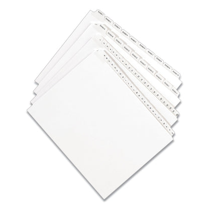 Avery Preprinted Legal Exhibit Side Tab Index Dividers, Allstate Style, 10-Tab, 2, 11 x 8.5, White, 25/Pack