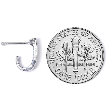 20G 3/8 Steel Dainty Dots Faux Hoop Nose Bone