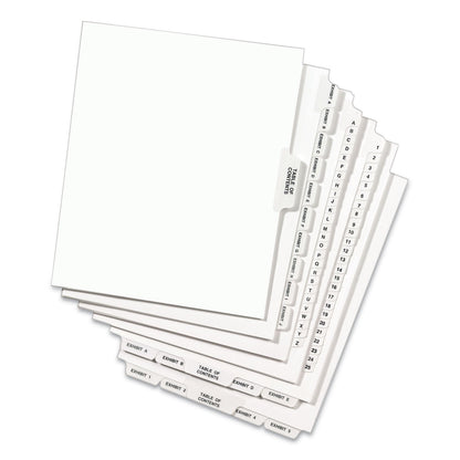 Avery Preprinted Legal Exhibit Side Tab Index Dividers, Avery Style, 26-Tab, C, 11 x 8.5, White, 25/Pack, (1403)